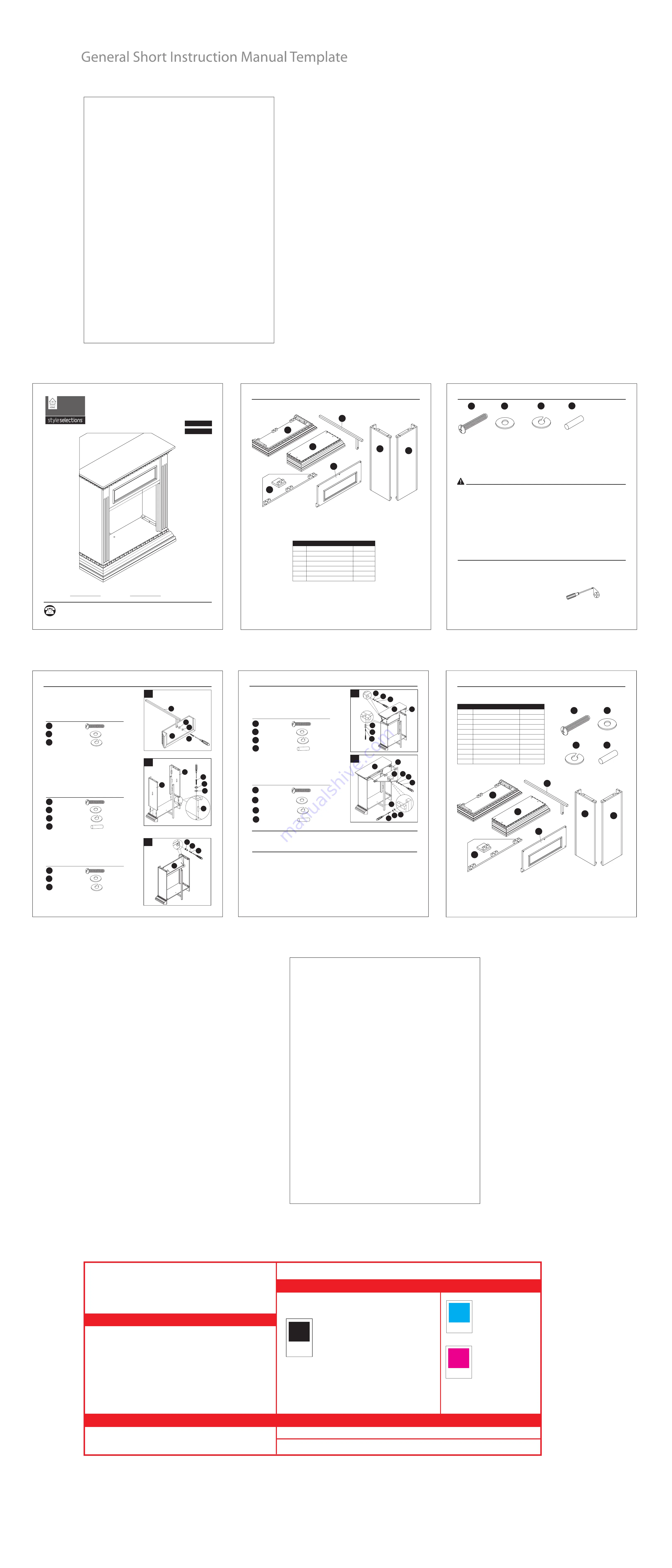 Style selections 0348141 Manual Download Page 4