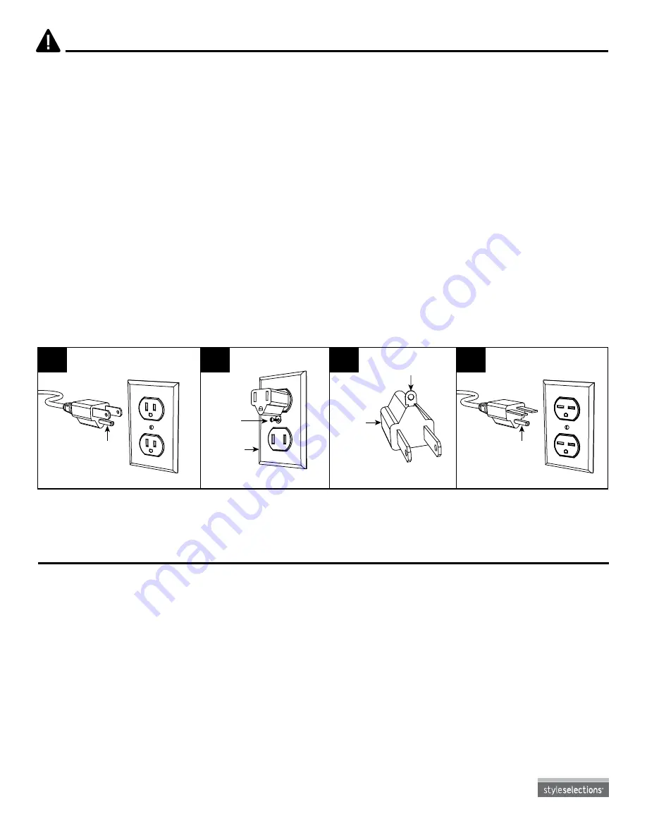 Style selections 1009FM-78-211 Assembly Manual Download Page 5