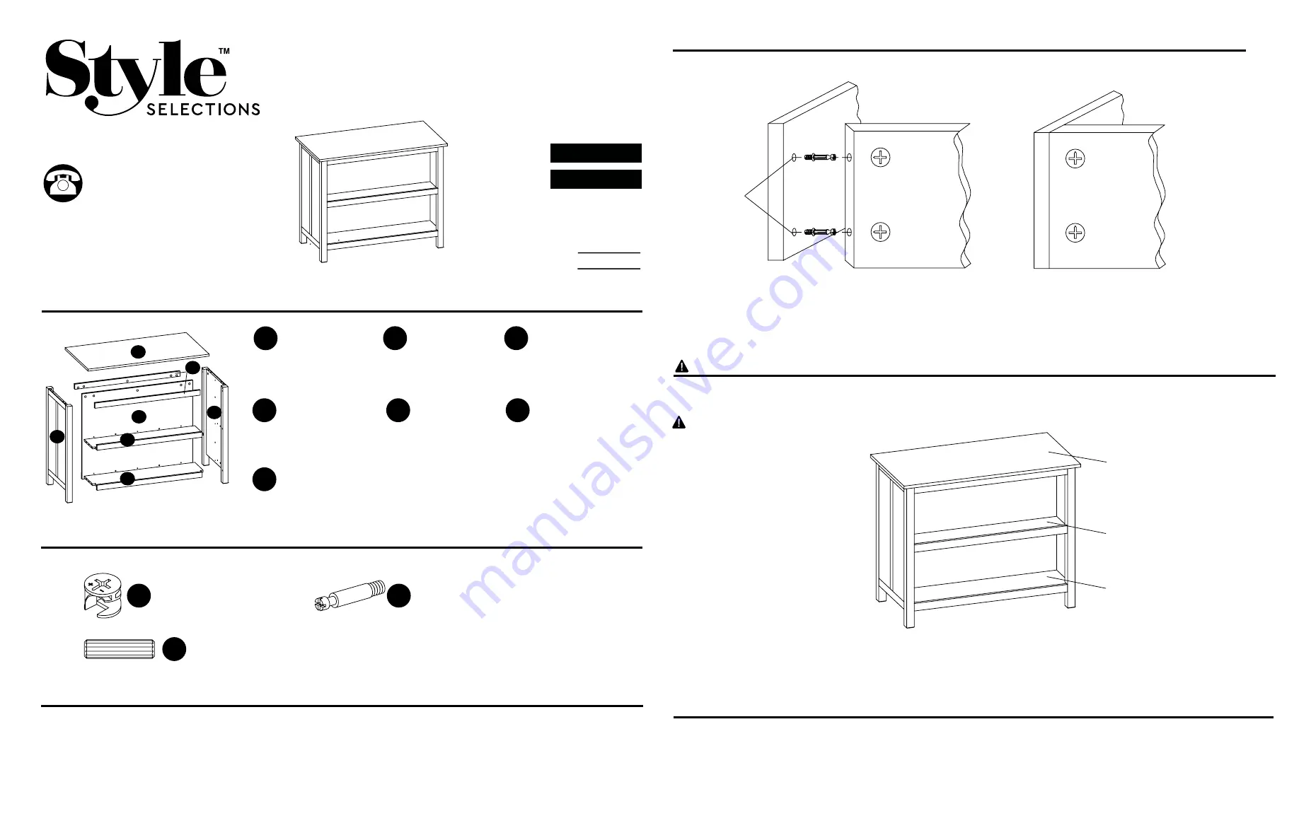 Style selections 2541676 Quick Start Manual Download Page 1