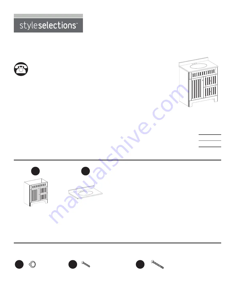 Style selections C21130D-SS Manual Download Page 1