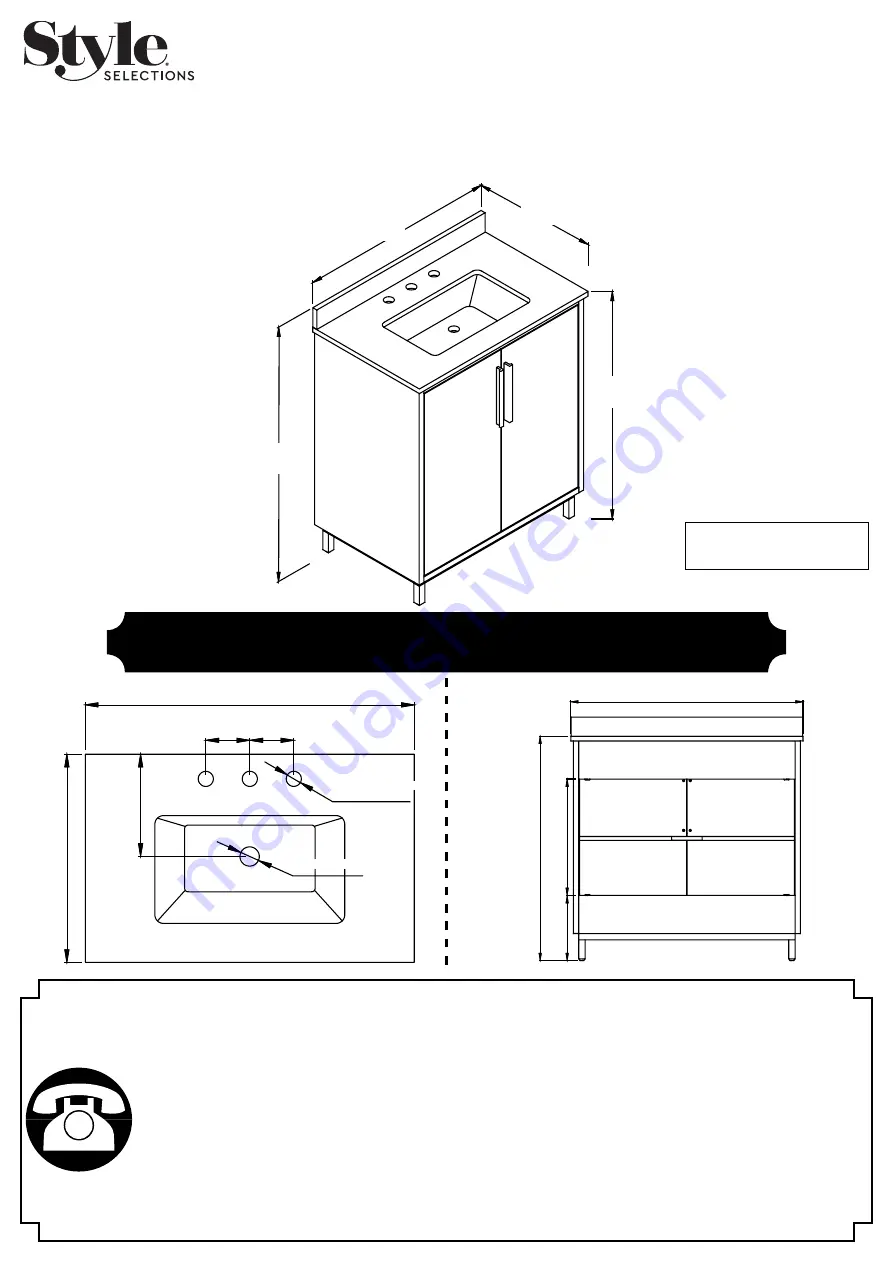 Style selections IRA 30ED Installation Manual Download Page 1