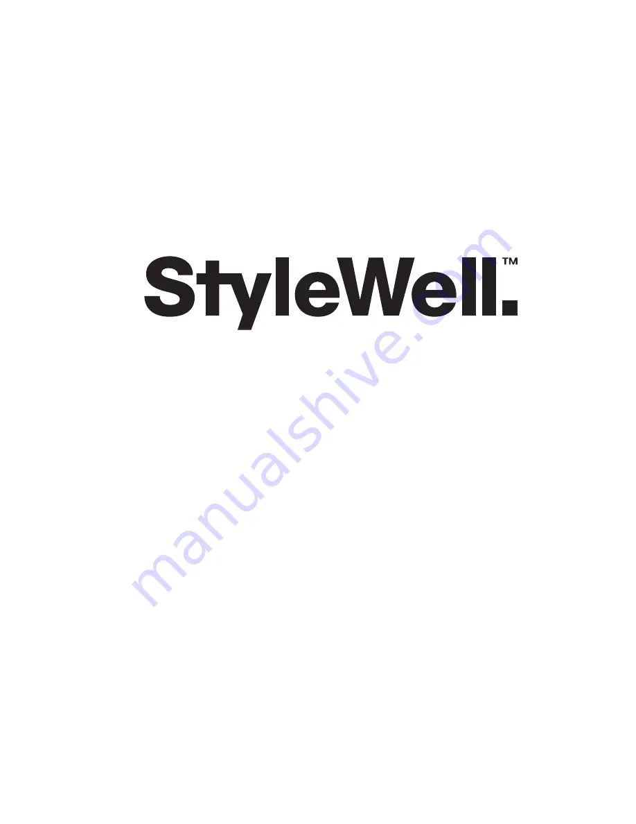 StyleWell MARIVAUX 2166-3ST Use And Care Manual Download Page 8