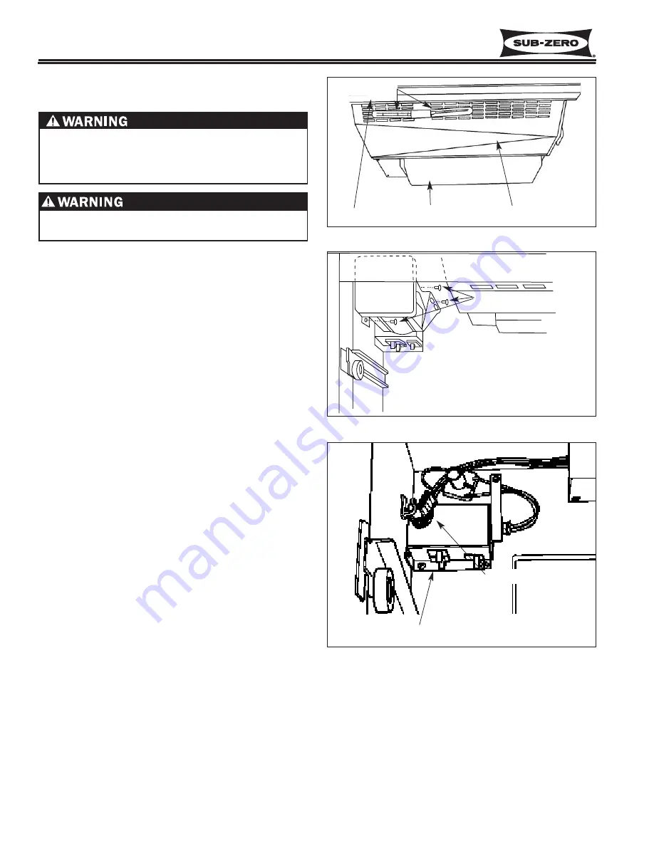 Sub-Zero 601F/F Technical & Service Manual Download Page 74