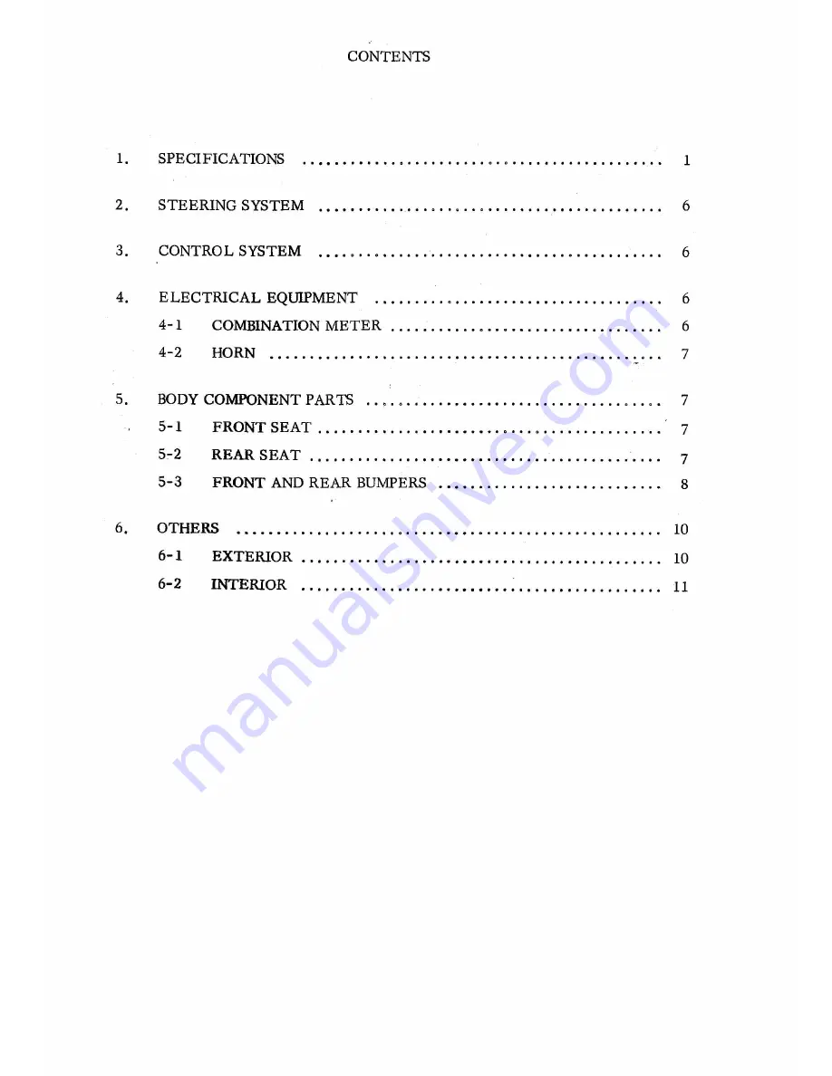 Subaru 360 YOUNG S Service Manual Download Page 4