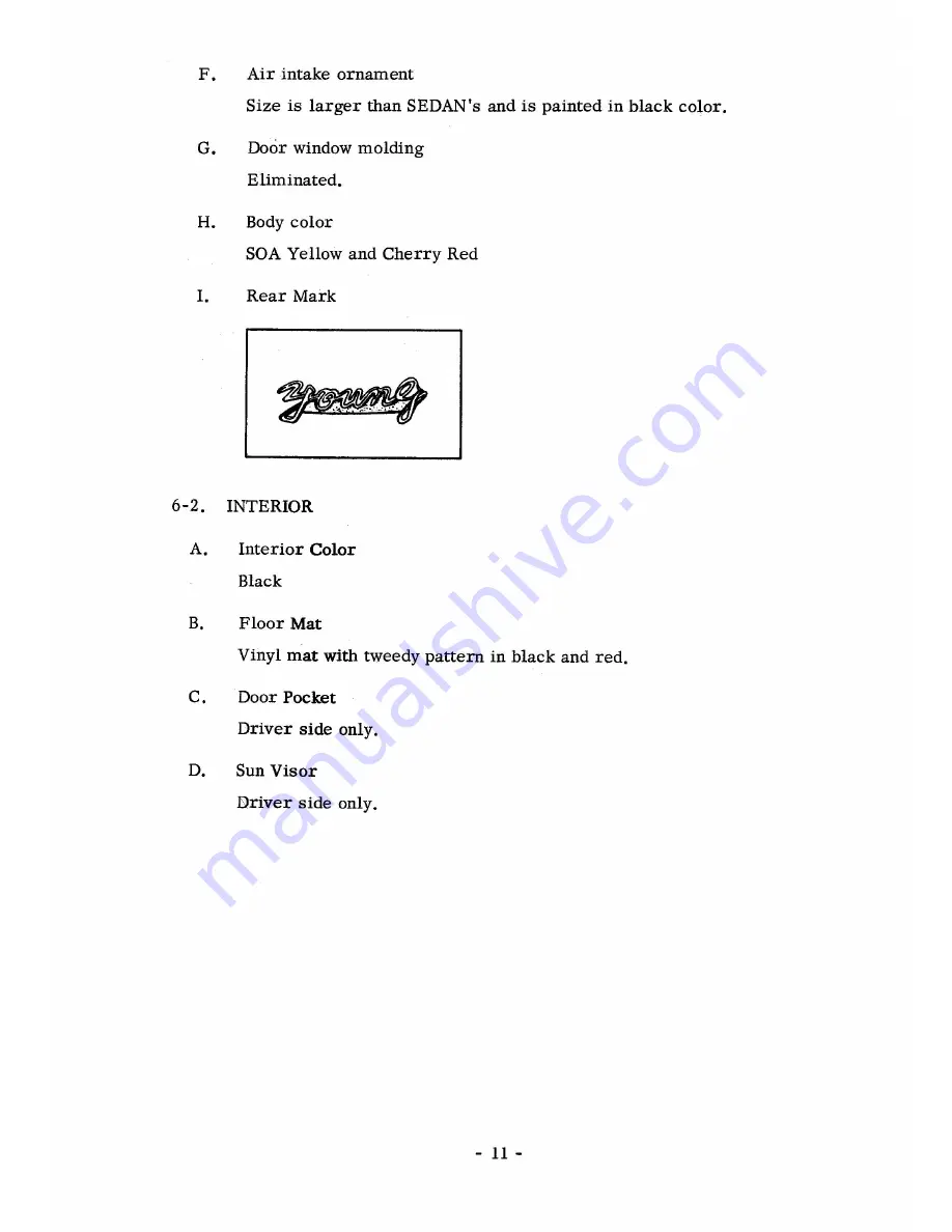 Subaru 360 YOUNG S Service Manual Download Page 15