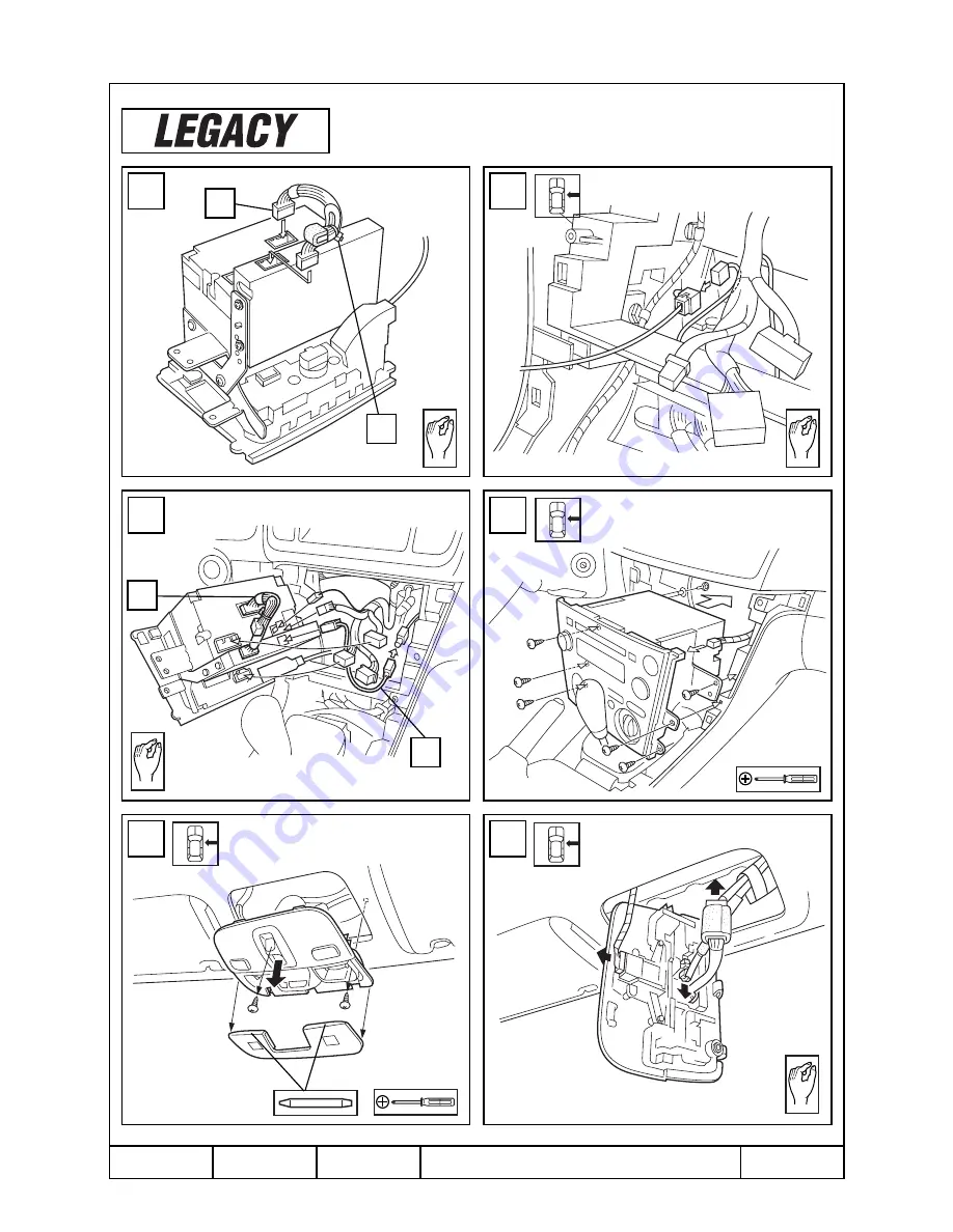 Subaru H621SXA101 Installation Instructions Manual Download Page 10