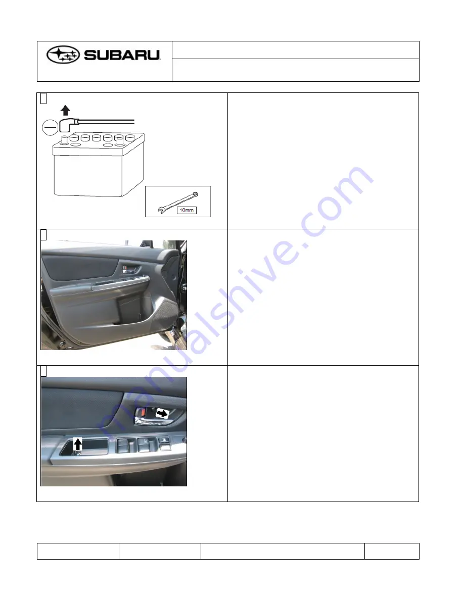 Subaru H631SFJ000 Installation Instructions Manual Download Page 2