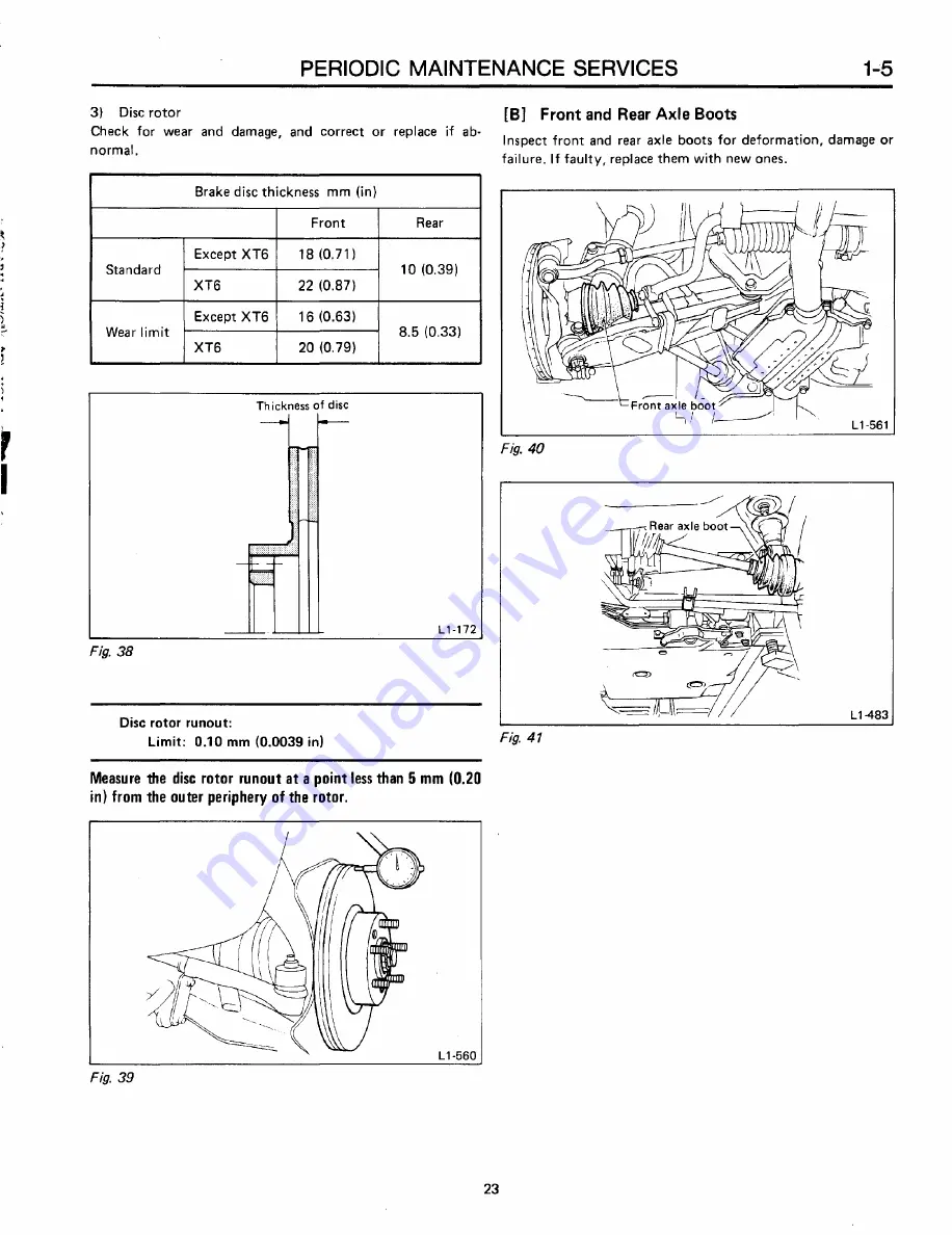 Subaru XT 1988 Service Manual Download Page 82