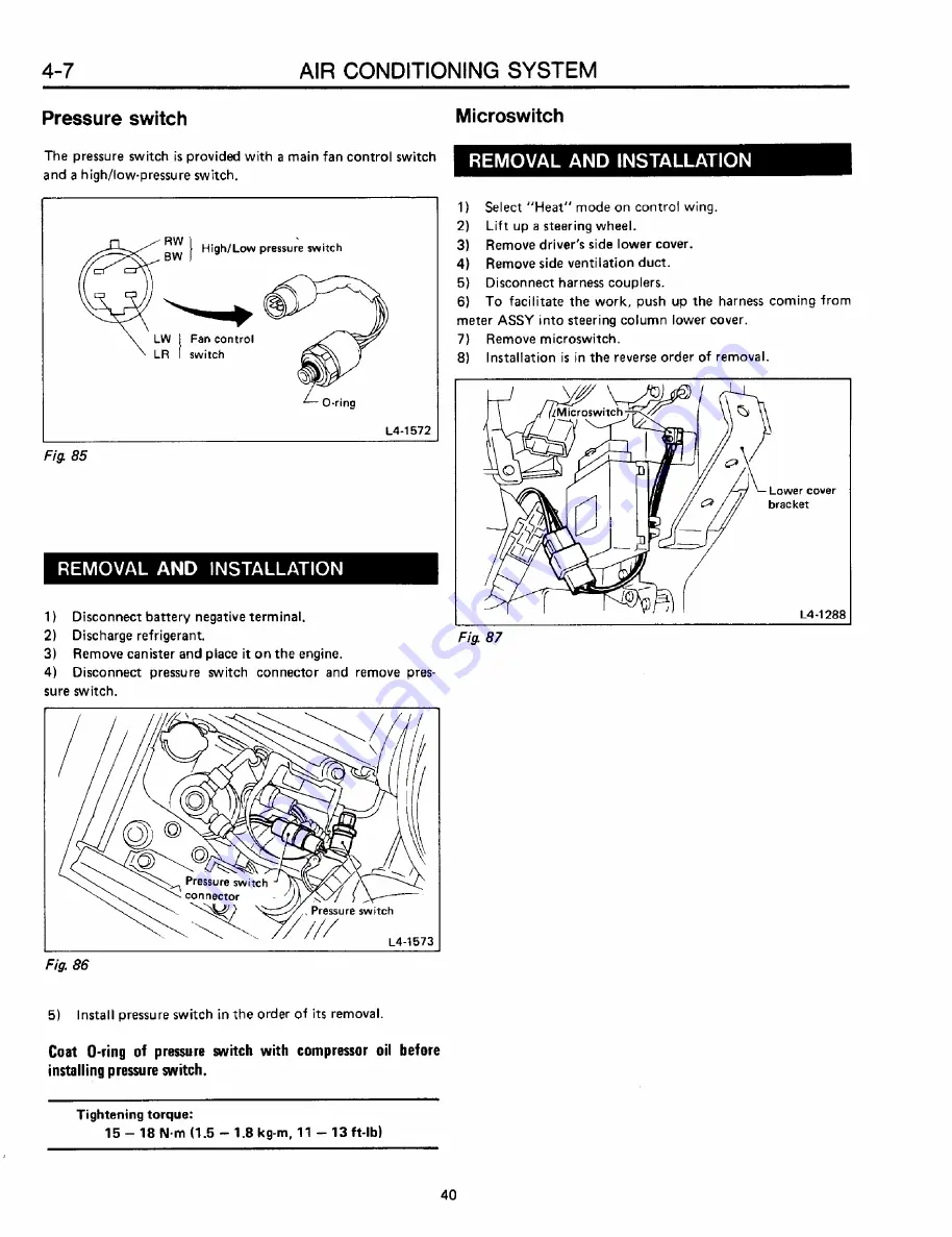 Subaru XT 1988 Service Manual Download Page 1062