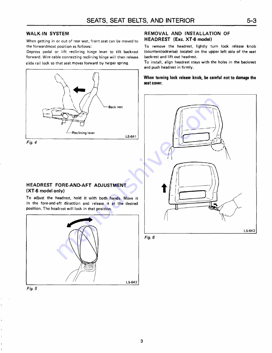 Subaru XT 1988 Service Manual Download Page 1145