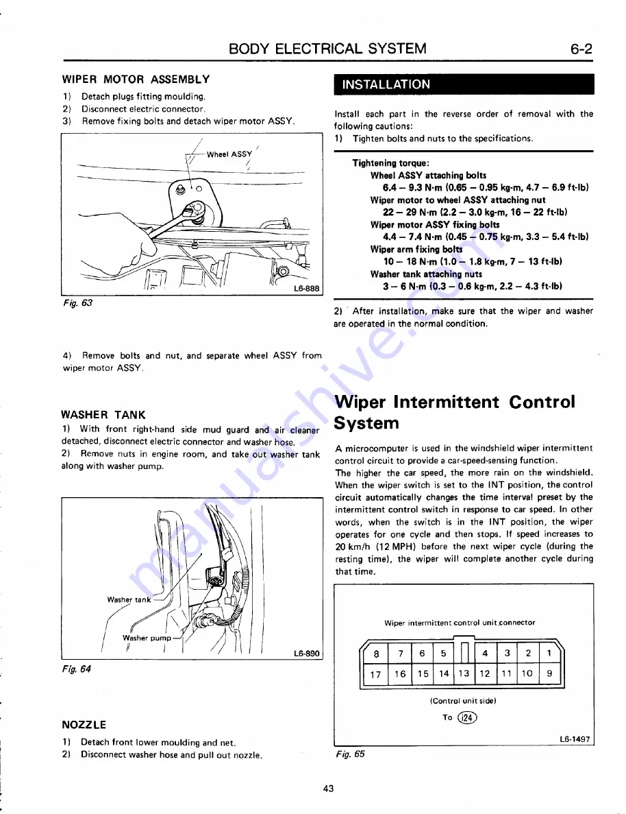 Subaru XT 1988 Service Manual Download Page 1253