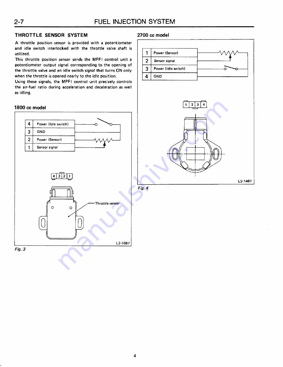 Subaru XT 1988 Service Manual Download Page 291