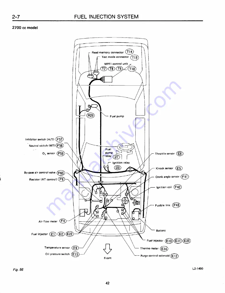 Subaru XT 1988 Service Manual Download Page 325