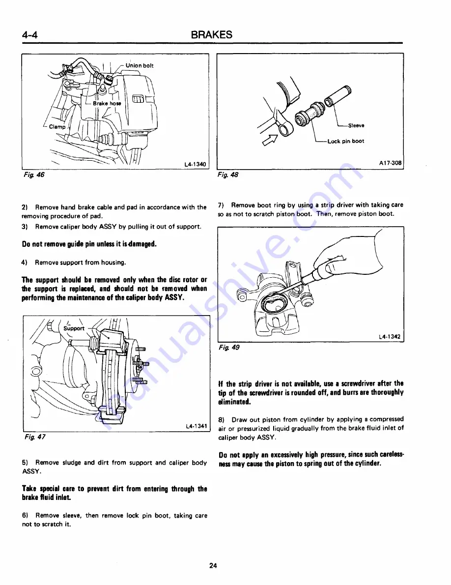 Subaru XT 1988 Service Manual Download Page 971