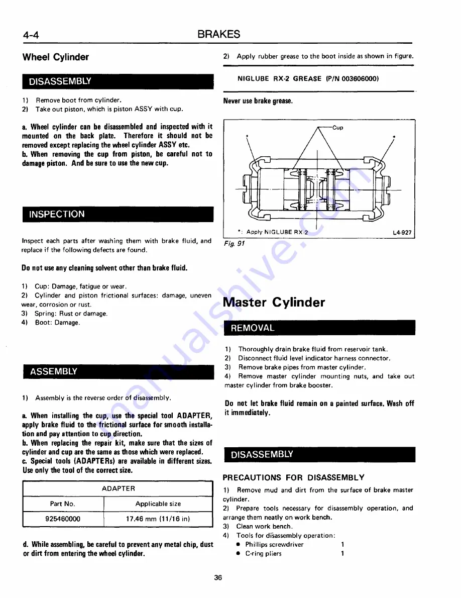 Subaru XT 1988 Service Manual Download Page 983