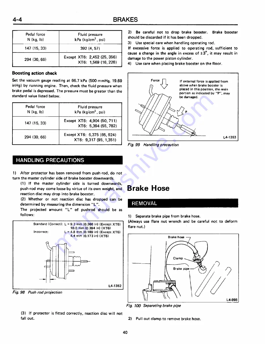 Subaru XT 1988 Service Manual Download Page 987