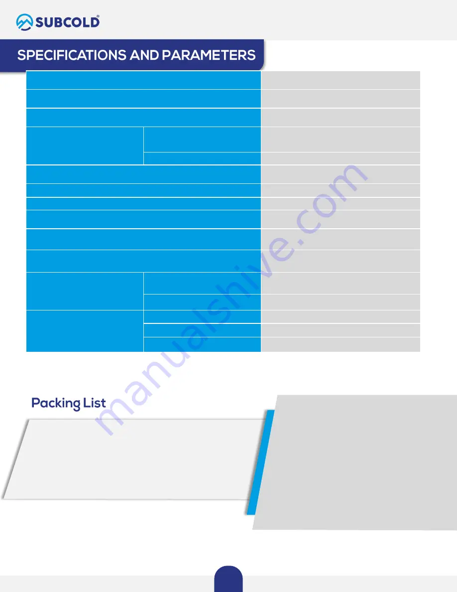 Subcold ECO100 LED Instruction Manual Download Page 15