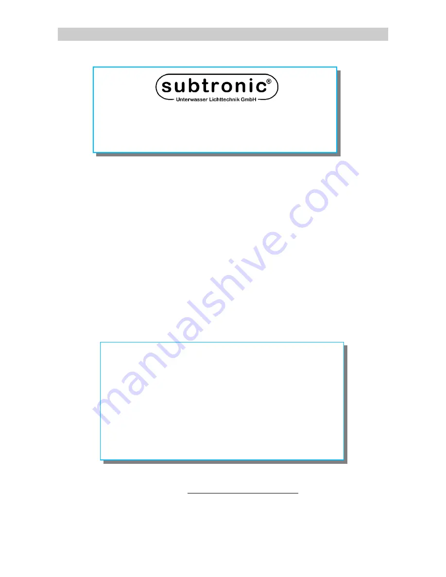 Subtronic Pro 160 Fusion User Manual Download Page 20