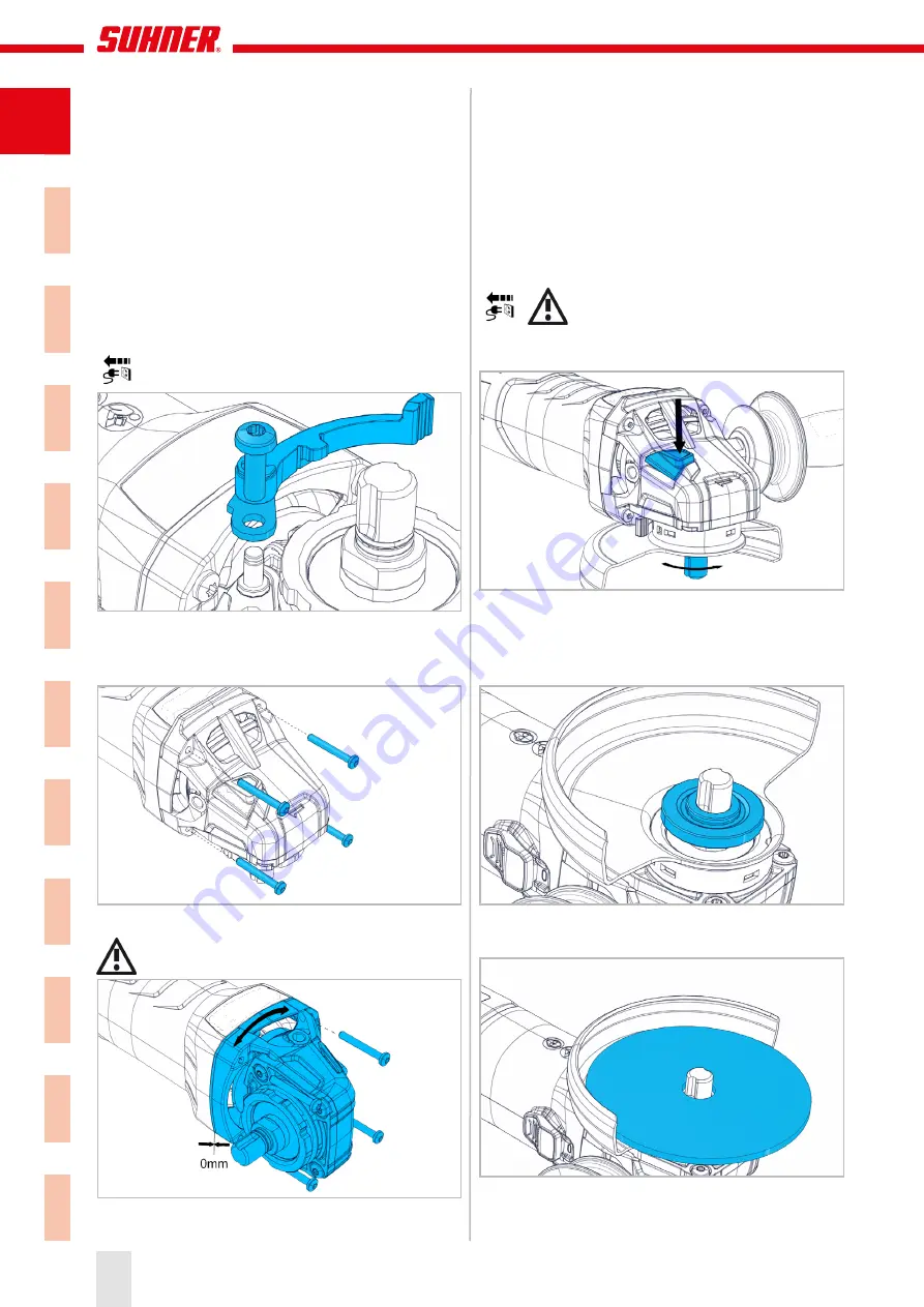 SUHNER ABRASIVE UWG 11-R Скачать руководство пользователя страница 12