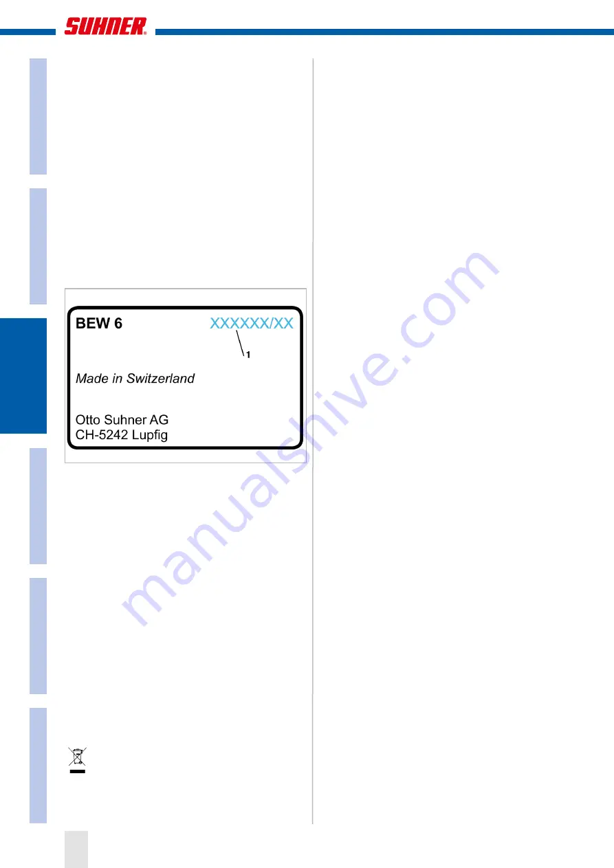 SUHNER MACHINING BEW 6 Technical Document Download Page 28