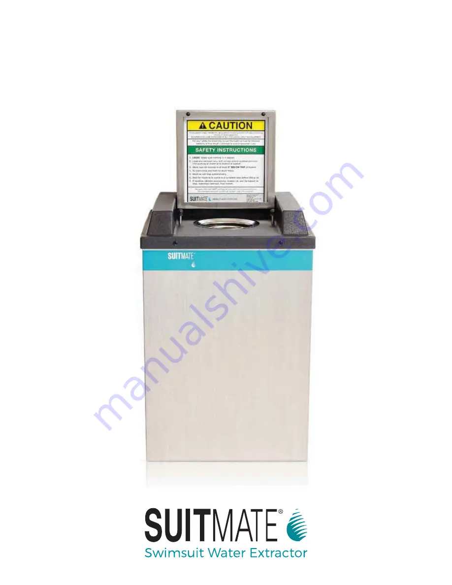 Suitmate Swimsuit Water Extractor 115V Installation & Maintenance Download Page 1