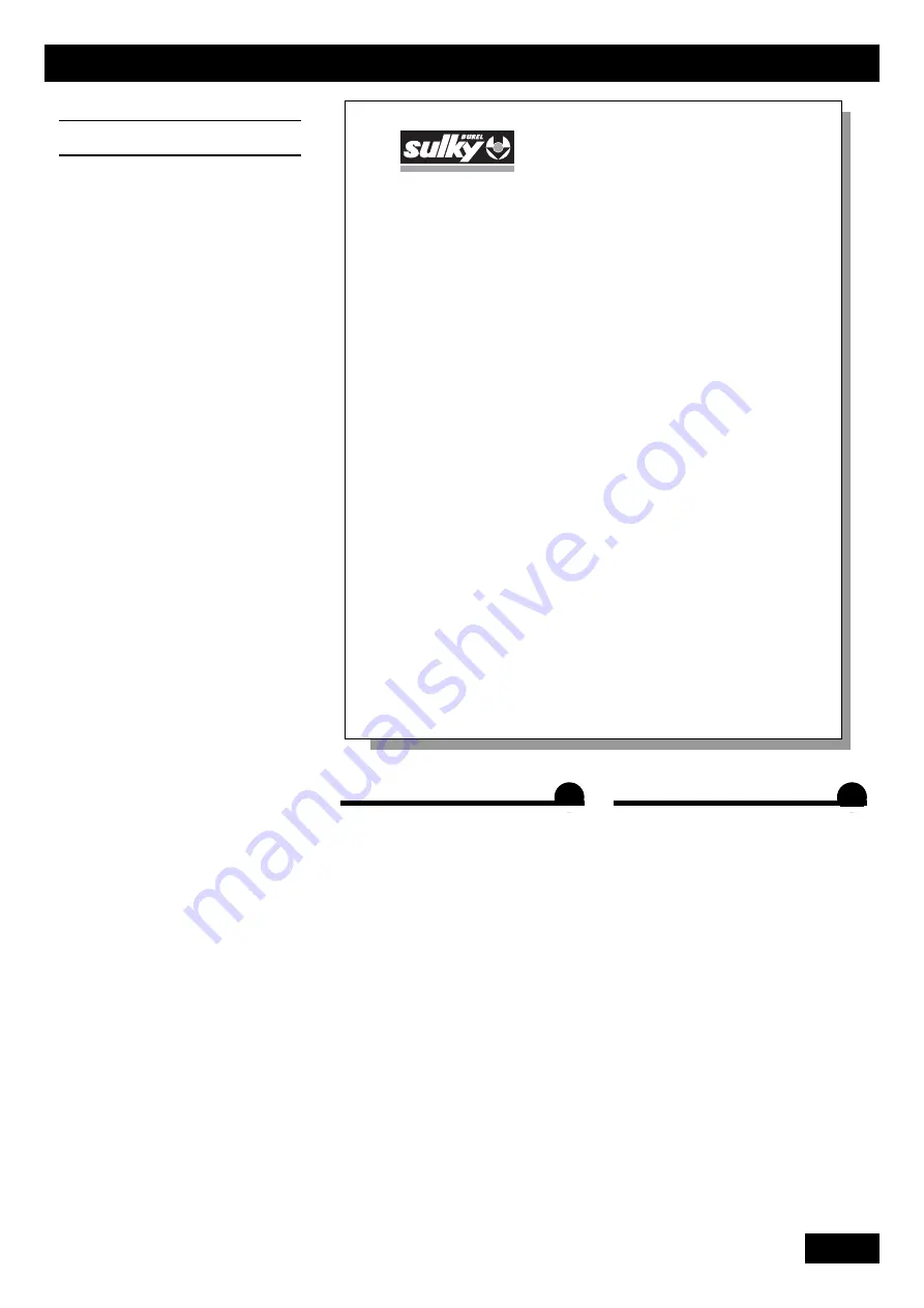 Sulky Burel DPA-XL 2000 Manual Download Page 3