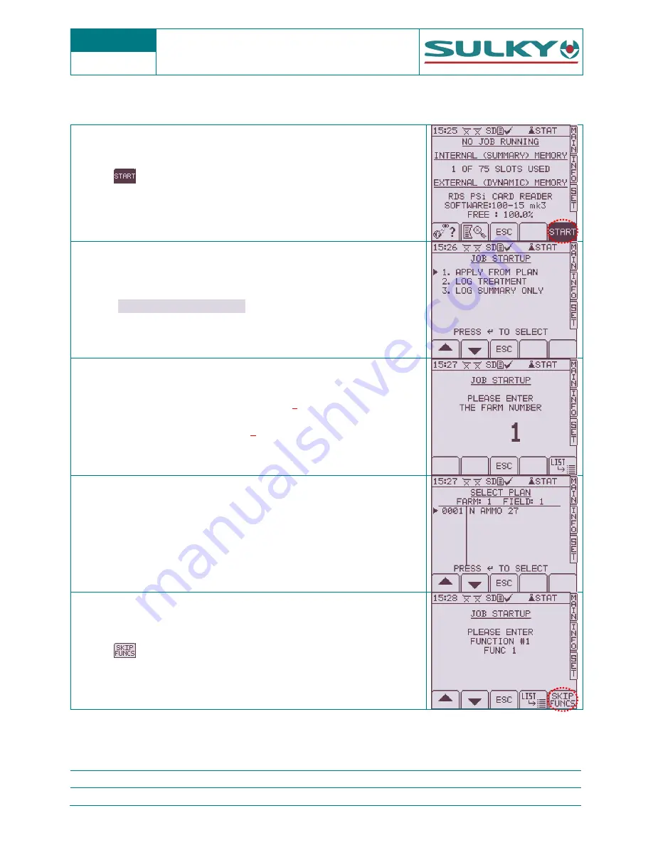 Sulky Polyvrac XT 100 VISION Technician'S Operating Manual Download Page 99