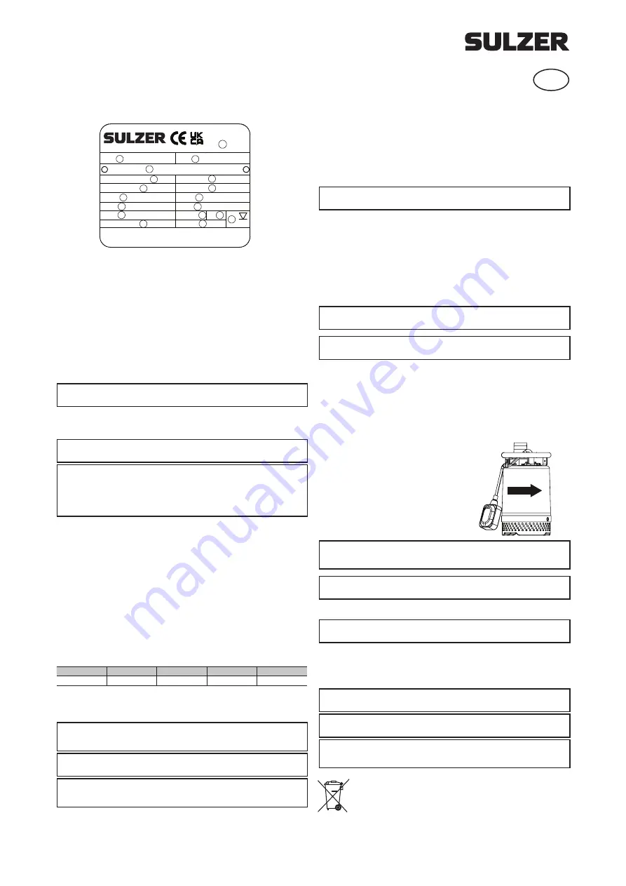 Sulzer J 4 Starting And Operating Instructions Download Page 6