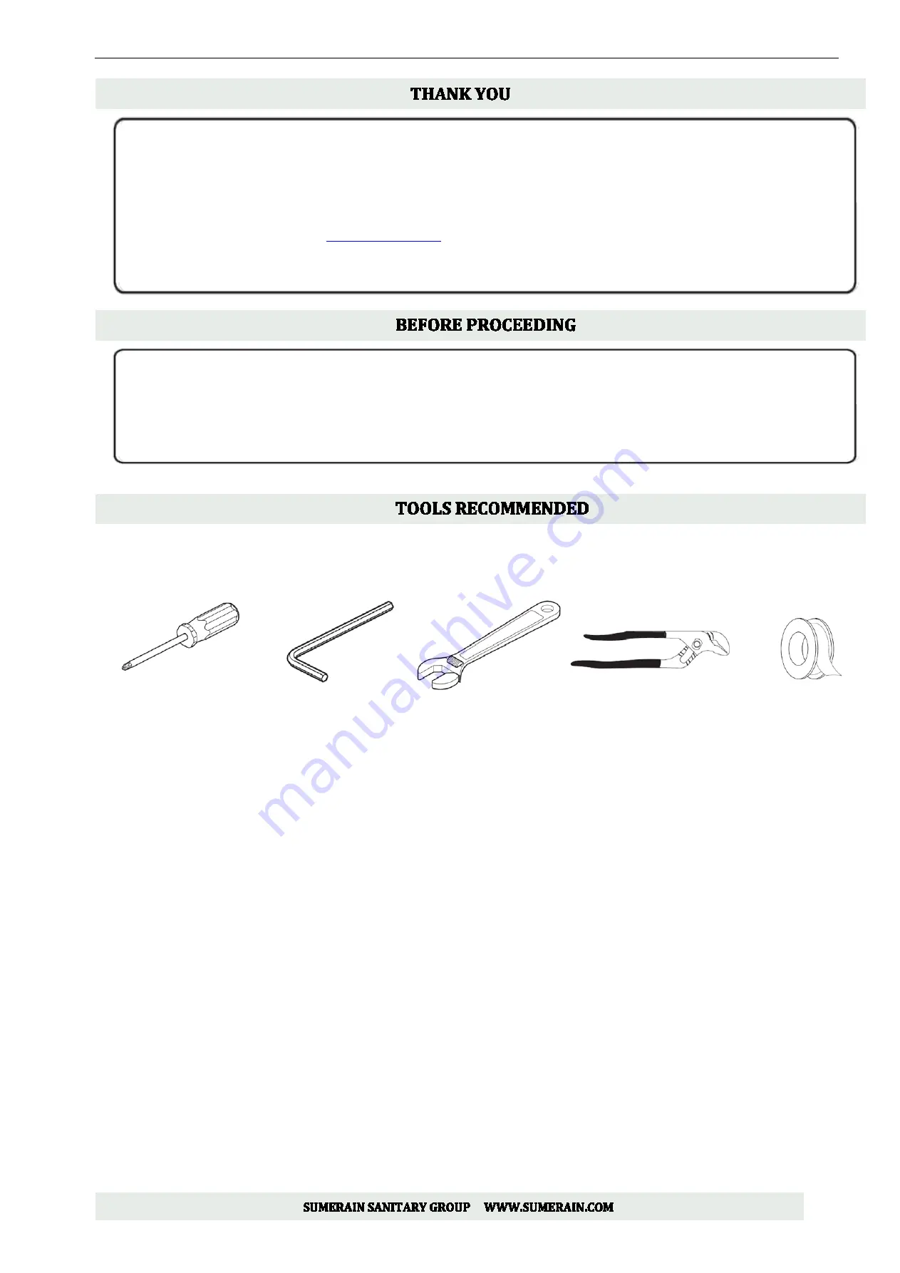 SUMERAIN S1379WW Installation Manual Download Page 2