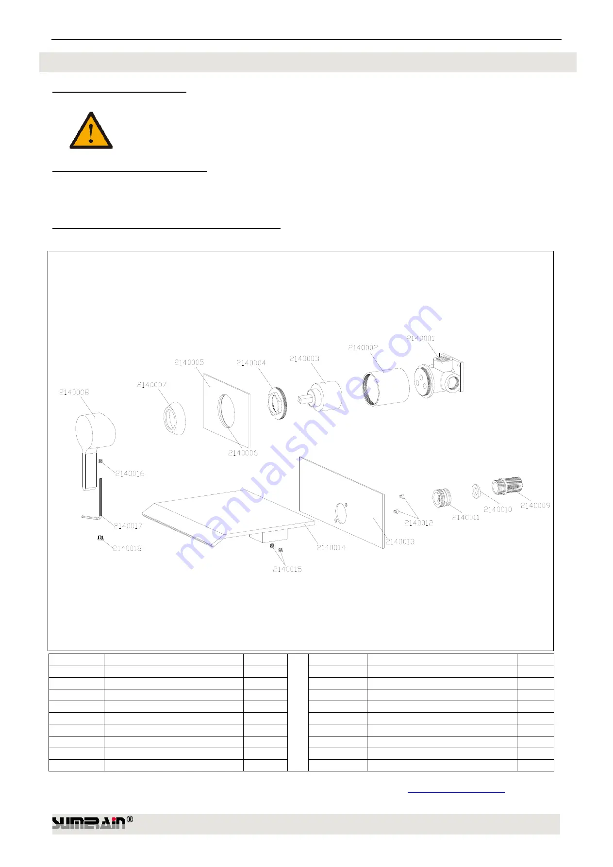 SUMERAIN S2140 W Series Скачать руководство пользователя страница 6