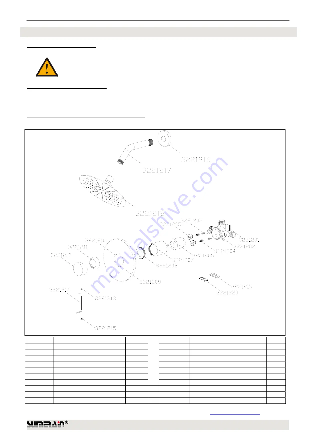 SUMERAIN S3221BGI-B Installation Manual Download Page 7