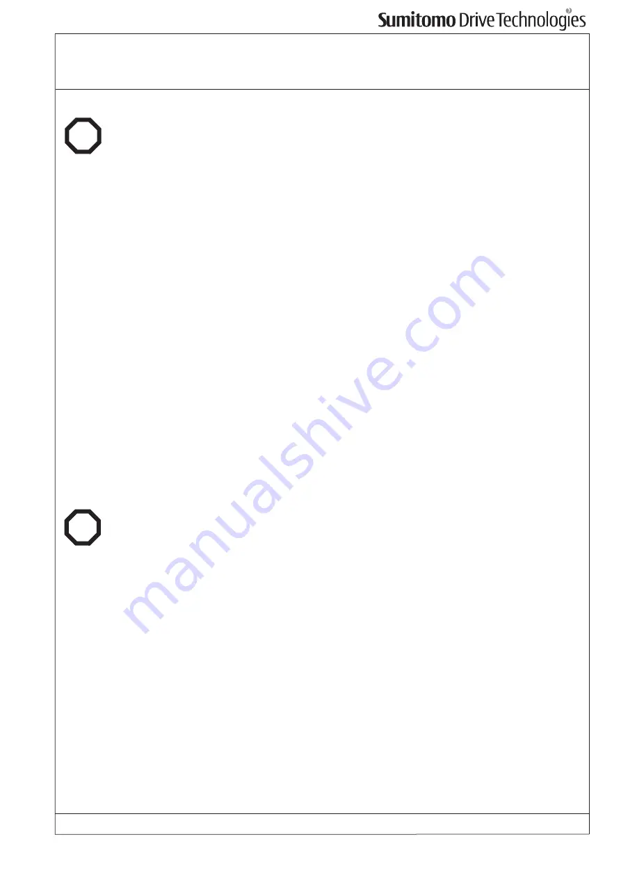 Sumitomo SERVO 100 Operating Manual Download Page 14