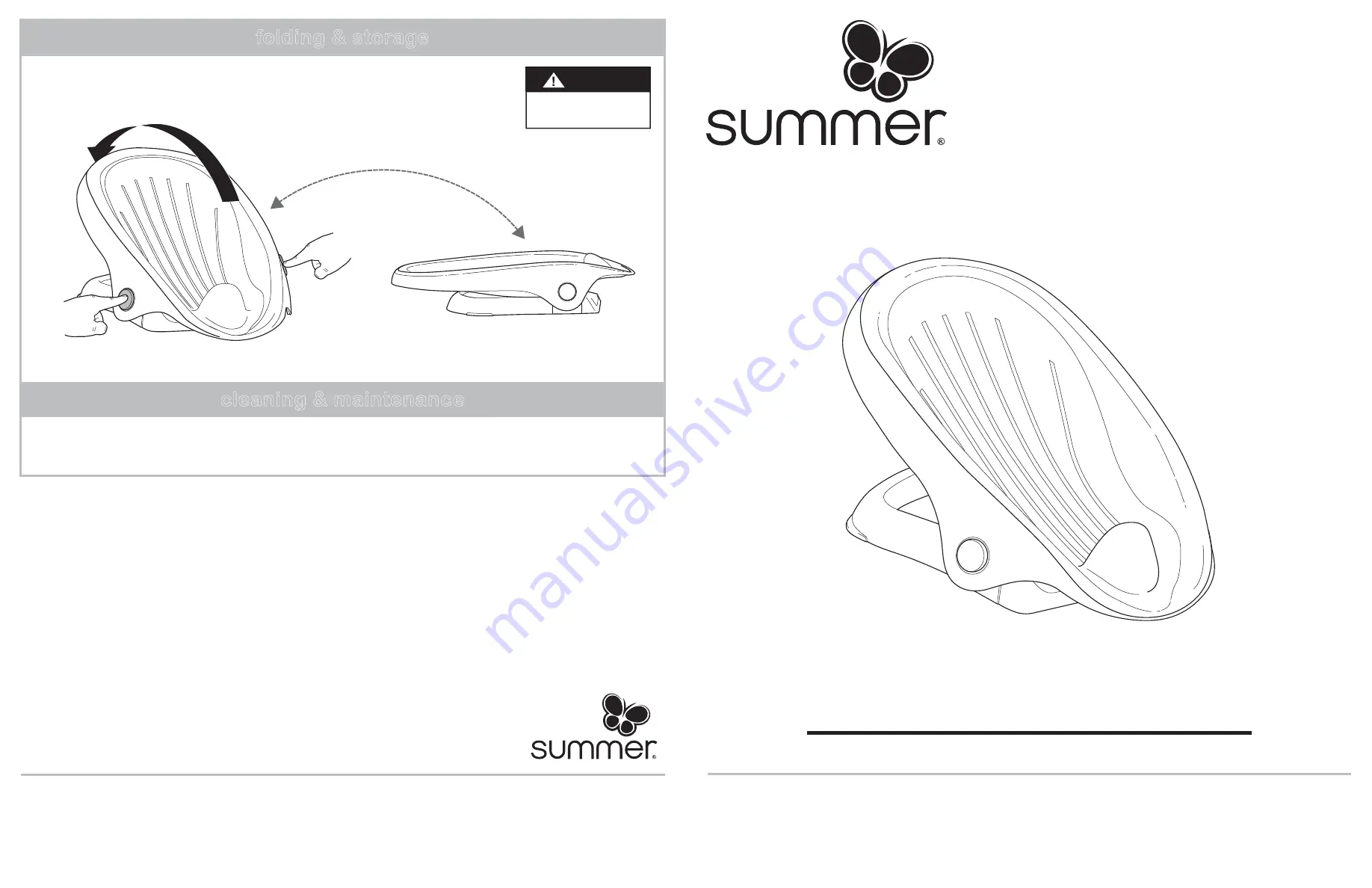 Summer Clean Rinse Baby Bather Instruction Manual Download Page 4