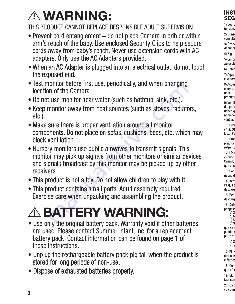 Summer Complete Coverage 02724 Instruction Manual Download Page 2