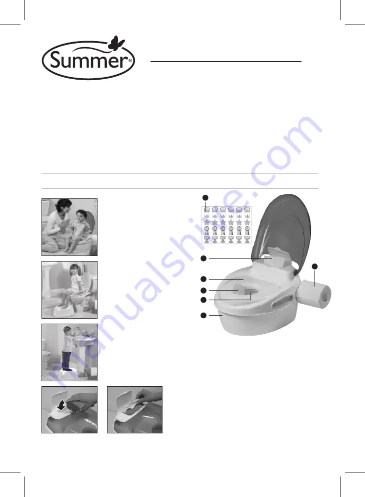 Summer REWARD POTTY SEAT
AND STEP STOOL Instruction Manual Download Page 5