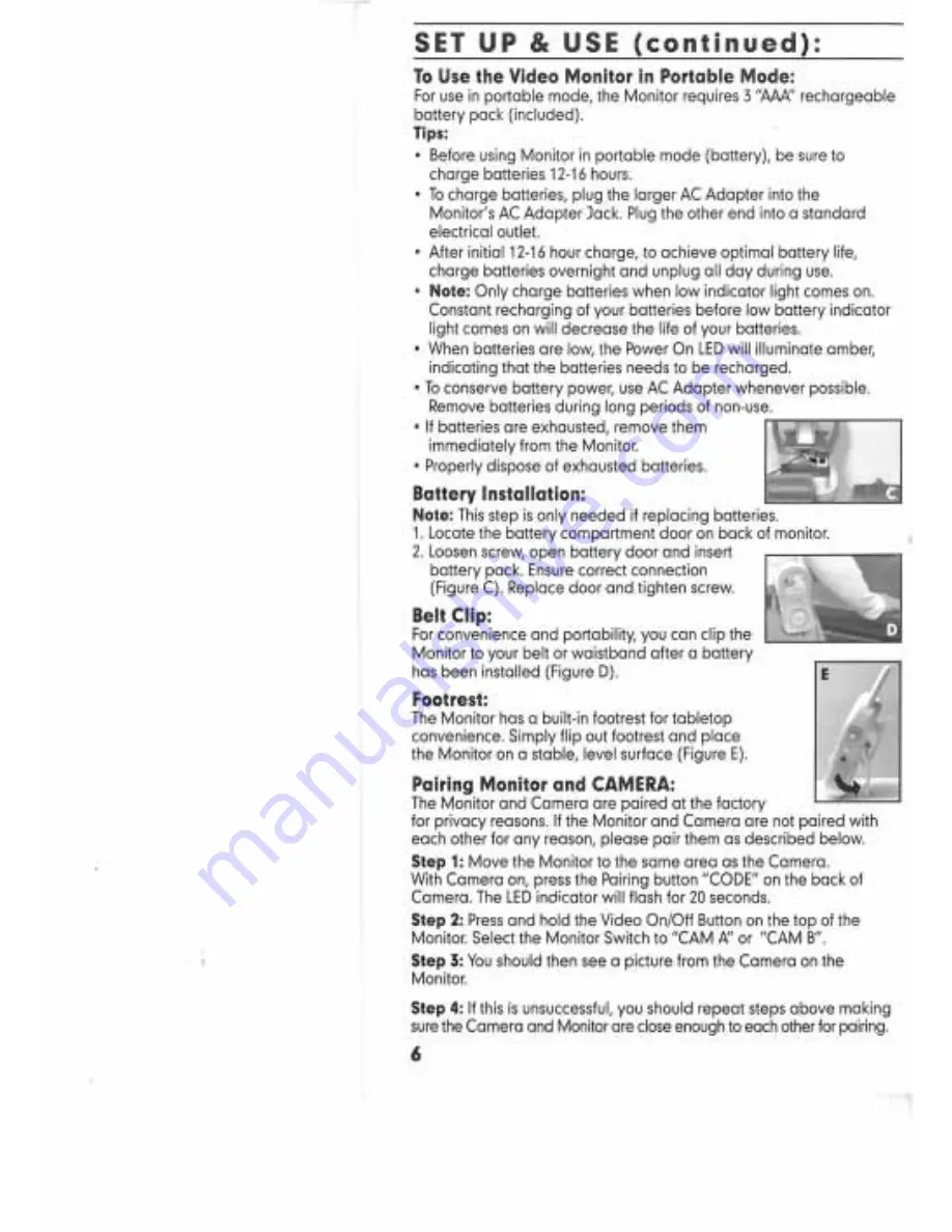 Summer Secure Sleep 02631 Instruction Manual Download Page 6