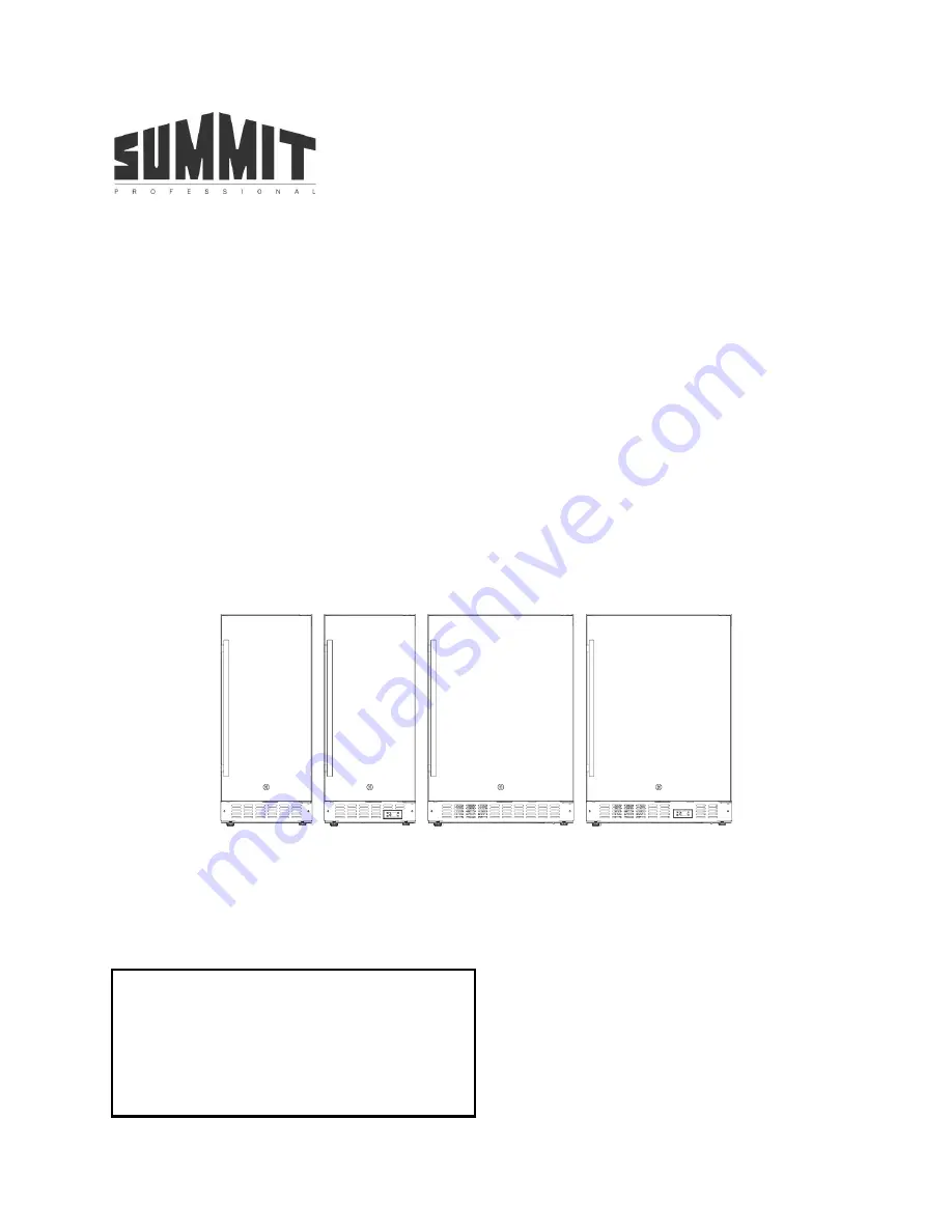 Summit Professional ADSS1553 Скачать руководство пользователя страница 1