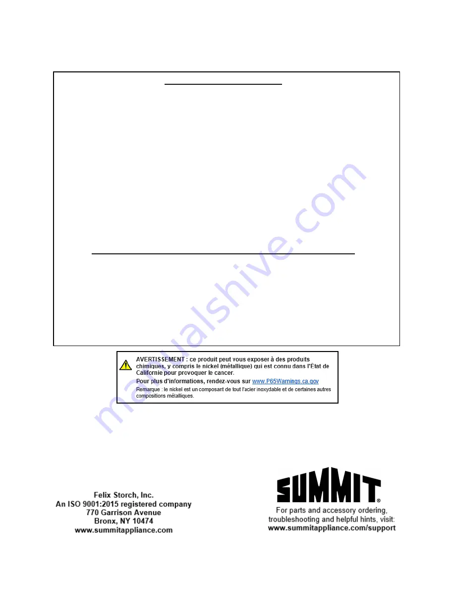 Summit CR4B24BK User Manual Download Page 24