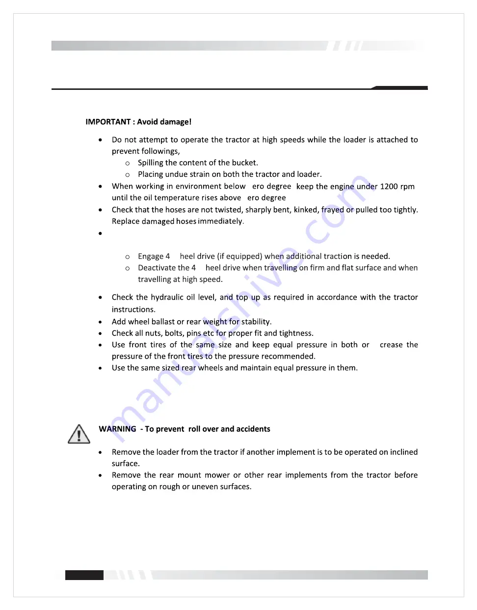 Summit LX85 Operator'S Manual Download Page 18