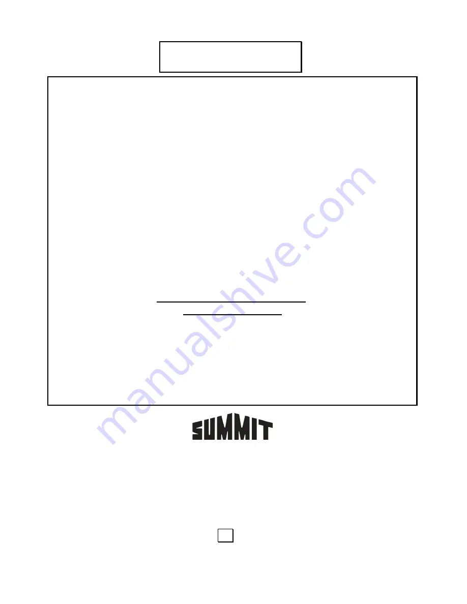 Summit SCM853 User Manual Download Page 16