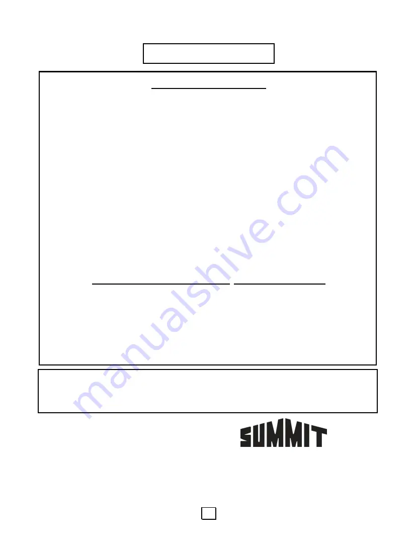 Summit SM901WH User Manual Download Page 14