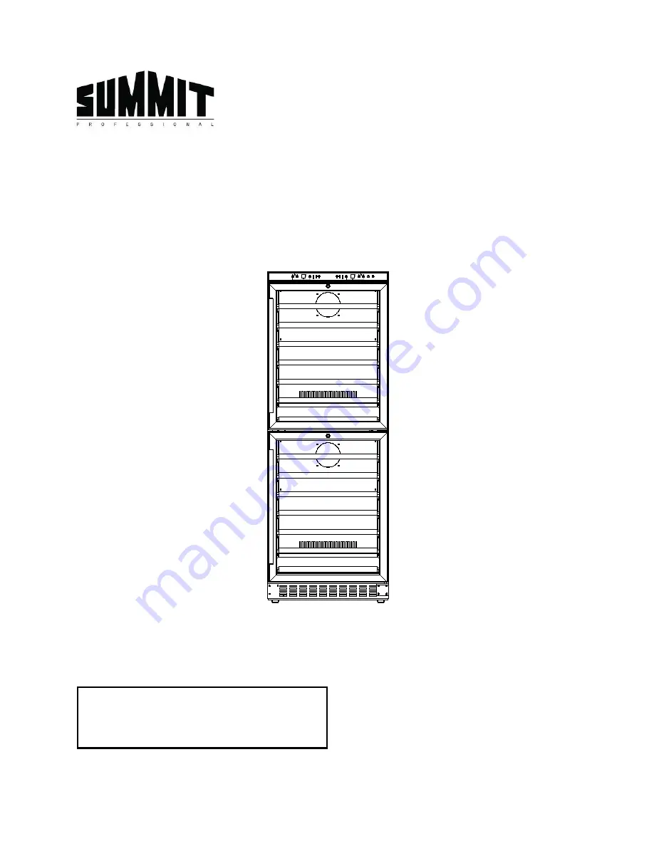 Summit SWC1875 Instruction Manual Download Page 1