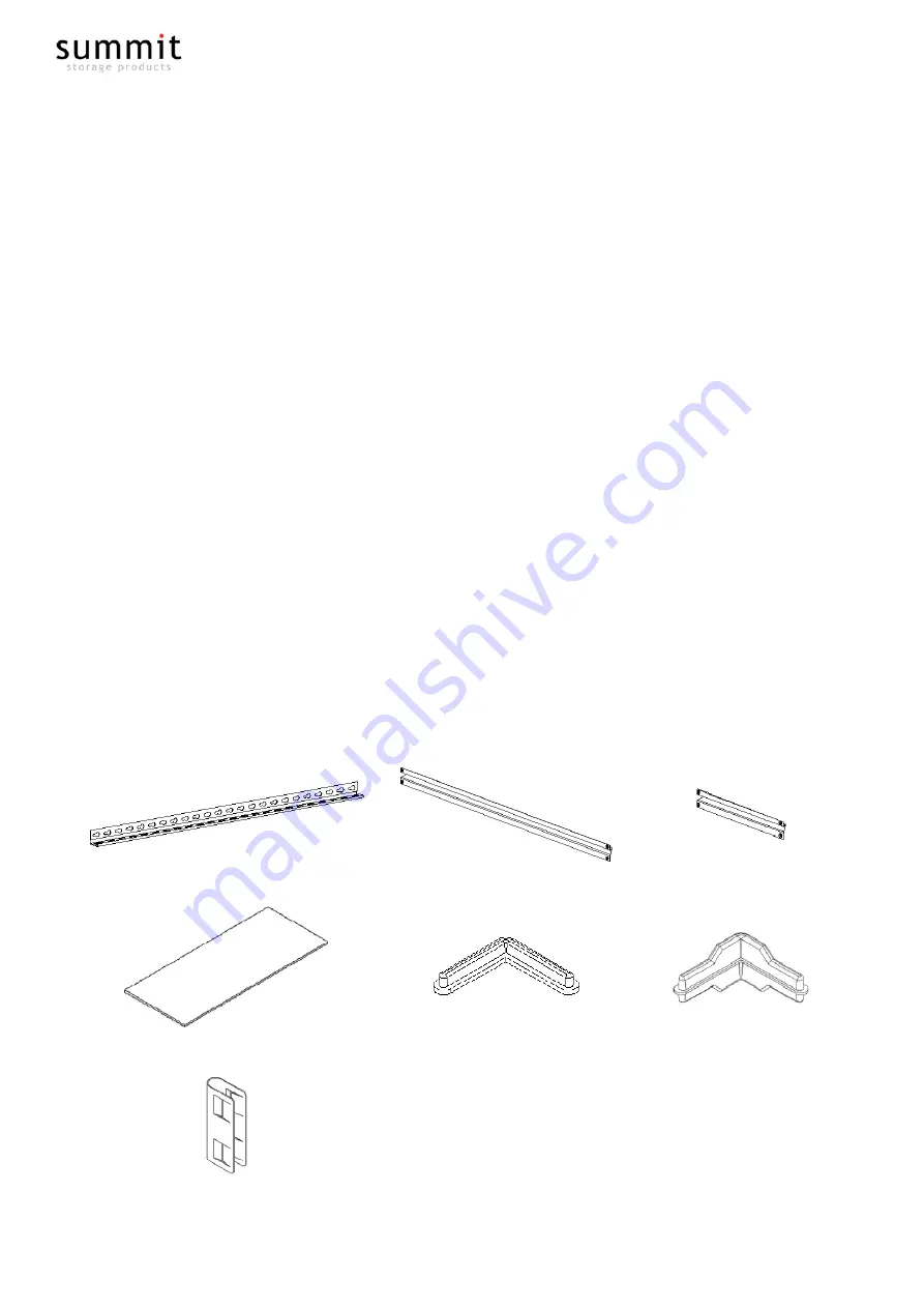 Summit Z Beam Shelving Assembly Instructions Manual Download Page 1