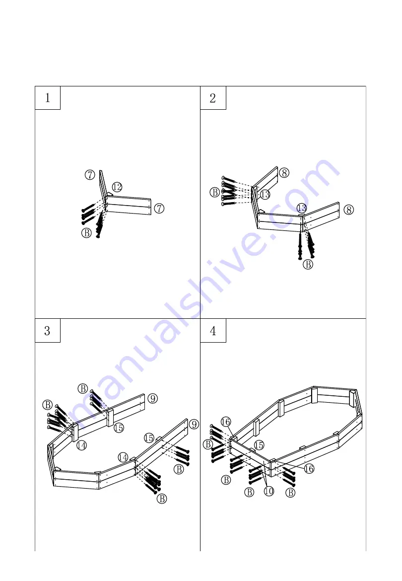 Sun International Trading Sandkasten 8869327 Assembly And Maintenance Instructions Download Page 15