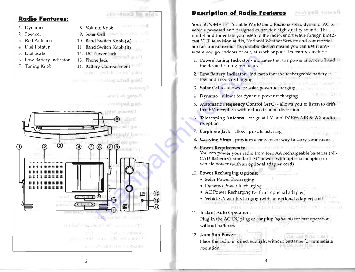 Sun-Mate Info-Mate 837 Owner'S Manual Download Page 3