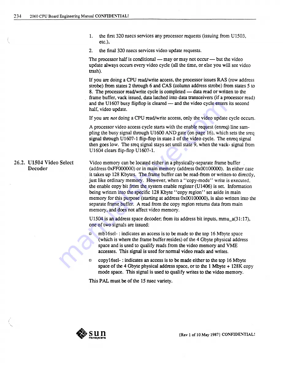 Sun Microsystems 2060 Hardware Engineering Manual Download Page 221