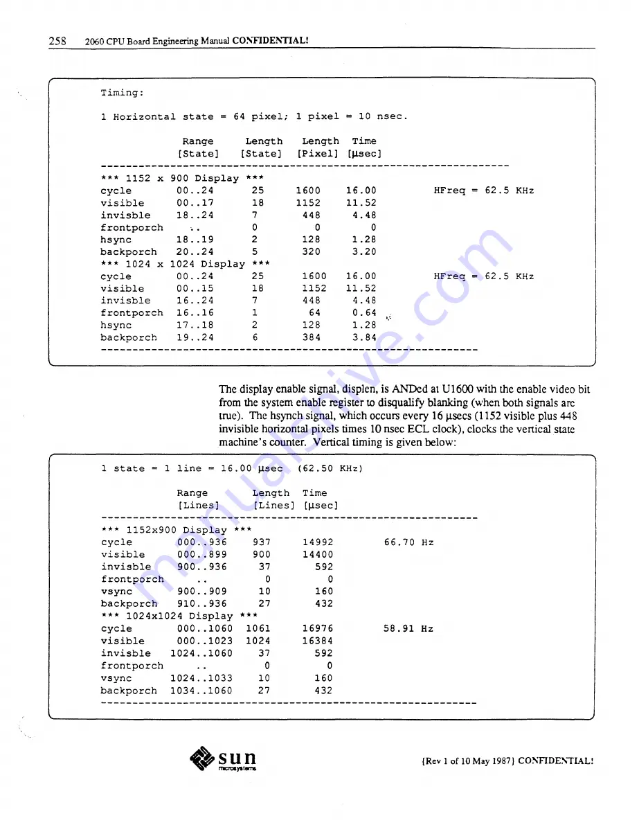 Sun Microsystems 2060 Hardware Engineering Manual Download Page 245