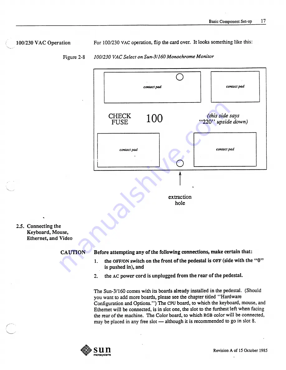 Sun Microsystems 3/160 SunStation Скачать руководство пользователя страница 31