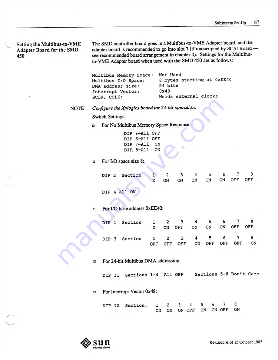 Sun Microsystems 3/160 SunStation Hardware Installation Manual Download Page 81