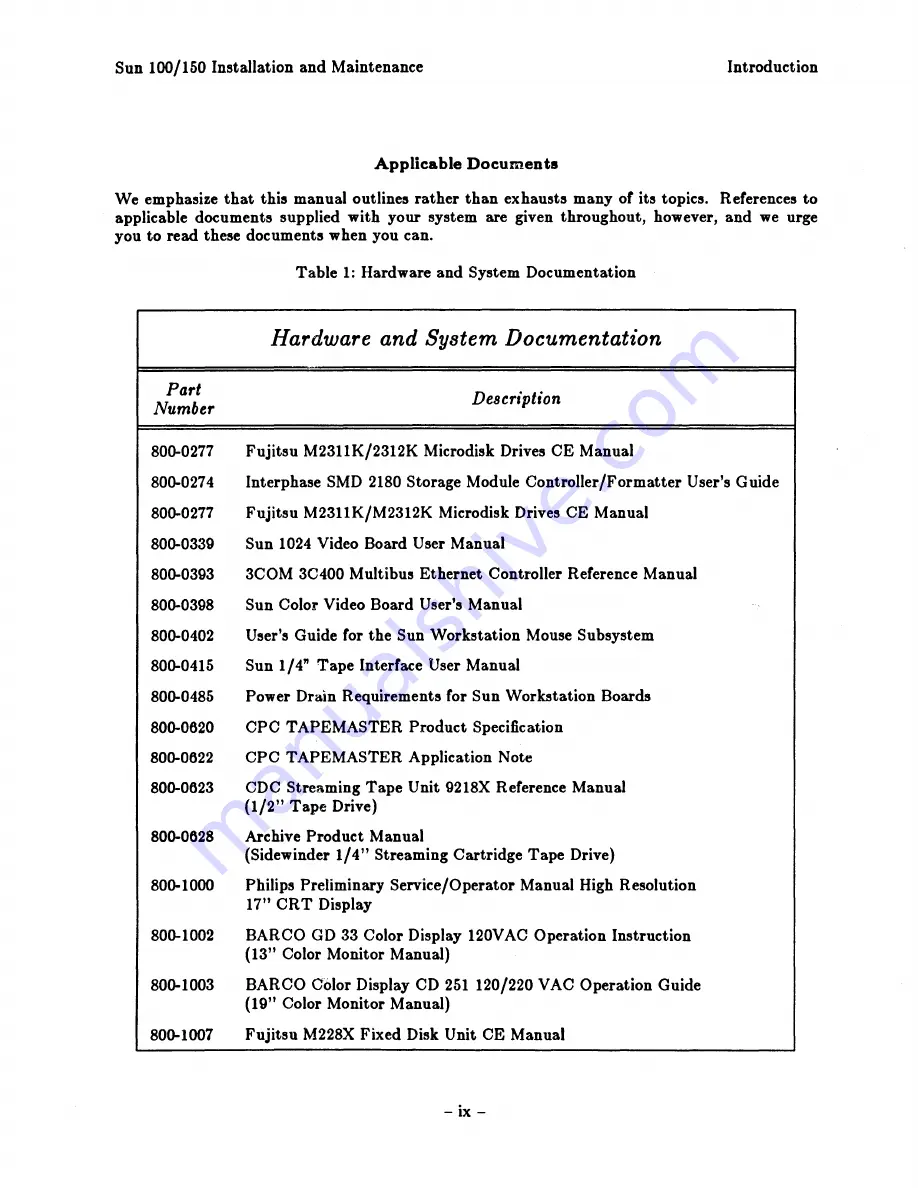 Sun Microsystems Workstation 100U Скачать руководство пользователя страница 7